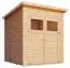 Gartenhaus / Gerätehaus 1,99 x 1,91 Meter (inkl. Dach) | aus Holz | aus vorgefertigten Elementen| unbehandelt | mit Pultdach Abbildung
