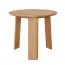 Stabiler Couchtisch Verzee 01, aus massiven Eichenholz, geölte Oberfläche, Maße: 44 x 51 x 51 cm, drei Standbeine, minimalistisch und stilvoll