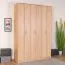 Drehtürenschrank / Kleiderschrank Muros 04, Farbe: Eiche Braun - 222 x 150 x 52 cm (H x B x T)