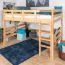 Hochbett 160 x 190 cm "Easy Premium Line" K23/n, Buche Massivholz Natur lackiert, teilbar