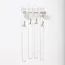 Garderobe Kiefer massiv Vollholz Weiß Junco 345 - Abmessungen: 125 x 50 x 33 cm (H x B x T)