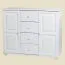 Kommode Kiefer massiv Vollholz Weiß Junco 164 – Abmessungen: 100 x 121 x 41 cm (H x B x T)