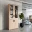 Vitrine Garut 23, Farbe: Sonoma Eiche - Abmessungen: 194 x 80 x 40 cm (H x B x T)