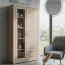 Vitrine Lorengau 28, Farbe: Sonoma Eiche - Abmessungen: 202 x 100 x 40 cm (H x B x T)