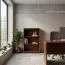 Regal Mojokerto 11, Farbe: Walnuss / Schwarz - Abmessungen: 121 x 80 x 39 cm (H x B x T)
