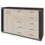 Kommode Aitape 48, Farbe: Sonoma Eiche dunkel / Sonoma Eiche hell - Abmessungen: 105 x 170 x 40 cm (H x B x T)