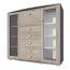 Vitrine Rabaul 03, Farbe: Sonoma Eiche - Abmessungen: 140 x 164 x 40 cm (H x B x T)