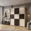 Schiebetürenschrank / Kleiderschrank Rabaul 38, Farbe: Sonoma Eiche hell / Sonoma Eiche dunkel - Abmessungen: 210 x 170 x 60 cm (H x B x T)