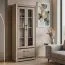Vitrine Kundiawa 30, Farbe: Sonoma Eiche hell / Sonoma Eiche dunkel - Abmessungen: 200 x 80 x 40 cm (H x B x T)