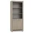 Schrank Kundiawa 31, Farbe: Sonoma Eiche hell / Sonoma Eiche dunkel - Abmessungen: 200 x 80 x 40 cm (H x B x T)