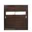 Schiebetürenschrank / Kleiderschrank Sepatan 06, Farbe: Wenge - Abmessungen: 210 x 180 x 60 cm (H x B x T)