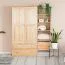 Schrank Massivholz natur 010 - Abmessung 190 x 80 x 60 cm (H x B x T)