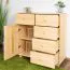 Kommode Massivholz 049 - Abmessung 100 x 100 x 42 cm (H x B x T)