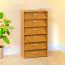 Schuhschrank Pamanukan 10, Farbe: Erle - Abmessungen: 120 x 60 x 38 cm (H x B x T)