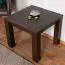 Kleiner robuster Couchtisch Eiche Vollholz Pirol 119, Walnussfarben, 50 x 60 x 60 cm, langlebig und stabil, einfache Montage, hohe Holzqualität
