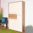 Garderoben Komplett - Set I Gataivai, 5-teilig, Farbe: Beige Hochglanz / Walnuss