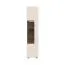 Vitrine Asau 09, Farbe: Kaschmir / Eiche dunkel - Abmessungen: 201 x 45 x 47 cm (H x B x T)
