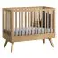 Babybett / Gitterbett Skady 10, Farbe: Eiche - Liegefläche: 70 x 140 cm (B x L)