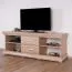 TV-Unterschrank Wewak 19, Farbe: Sonoma Eiche - Abmessungen: 59 x 160 x 42 cm (H x B x T)
