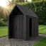 Gartenhütte aus massiver Fichte | Dreieckfenster| Grundfläche: 4,64 m² | Skandinavischer Style | Satteldach | Außenmaße: 162,4 x 285,7 cm | Malmö 07