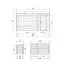 Kaminholzunterstand mit Schrank - 332 x 118 x 199 cm (L x B x H) aus 19 mm Blockbohlen - inkl. Dachpappe