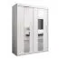 150 cm breiter Kleiderschrank mit 2 Türen | 5 Fächer | Farbe: Weiß Abbildung