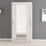 120 cm breiter Kleiderschrank mit 5 Fächern und 2 Türen | Farbe: Weiß Abbildung