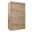 120 cm breiter Kleiderschrank mit 5 Fächern und 2 Türen | Farbe: Sonoma Eiche Abbildung