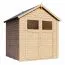 Gartenhaus / Gerätehaus 1,91 x 2,02 Meter (inkl. Dach) | aus Holz | aus vorgefertigten Elementen| unbehandelt | mit Satteldach Abbildung
