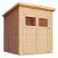 Gartenhaus / Gerätehaus 1,99 x 1,91 Meter (inkl. Dach) | aus Holz | aus vorgefertigten Elementen| unbehandelt | mit Pultdach Abbildung