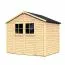 Holz-Gartenhütte 1,82 x 2,39 Meter (inkl. Dach) | Natur | Satteldach Abbildung