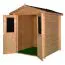 Holz-Gartenhütte 2,2 x 2,2 Meter (inkl. Dach) | Naturbelassen | Satteldach Abbildung