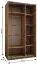 Kleiderschrank / Schiebetürenschrank | Spiegel | 245,5 x 140 x 64 cm | 2 Kleiderstangen | Farbe: Weiß | 2 Schiebetüren | Soft-Close | 6 Fächer