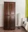 Kleiderschrank Kiefer Vollholz massiv Nussfarben 008 - Abmessung 190 x 80 x 60 cm (H x B x T)