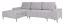 Modernes Ecksofa Westerlo 01, Farbe: Grau - Abmessungen: 92 x 286 x 172 cm (H x B x T) - Ottomane: Links
