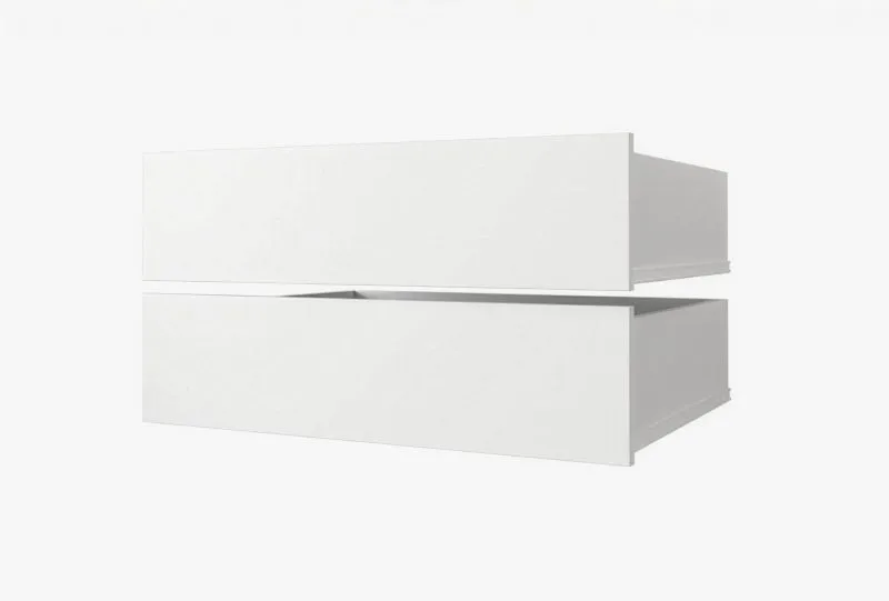 2 x Schrankschubladen, Farbe: Weiß