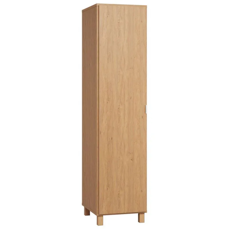 47 cm breiter Kleiderschrank mit 1 Tür | Farbe: Eiche Abbildung
