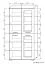 Vitrine Cikupa 22, Farbe: Nuss / Ulme - Abmessungen: 190 x 90 x 40 cm (H x B x T)