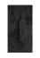 Garderobe Lautela 07, Farbe: Schwarz - Abmessungen: 153 x 80 x 3 cm (H x B x T)