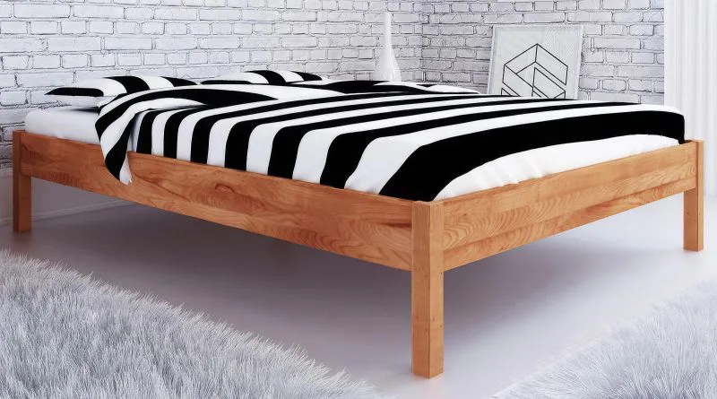 Doppelbett Kapiti 09 Kernbuche massiv geölt - Liegefläche: 160 x 200 cm (B x L)