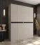Drehtürenschrank | Kaschmir | 8 Drehtüren | 6 Fächer | 2 Kleiderstangen | Kleiderschrank | 180 x 52 x 203 cm | hochwertig Verarbeitet | Soft-Close Funktion