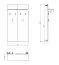 Garderobe | 6 Haken | Farbe: Kaschmir | 1 Ablagefläche | Maße: 63 x 19,5 x 115 cm | Haken: Schwarz | für den Eingangsbereich