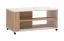Rollender Couchtisch / Kaffeetisch Venac 01, Farbe: Eiche Artisan / Kaschmir, ABS, MDF, Maße: 46 x 101 x 54,5 cm, eine Ablagefläche, praktisch und stylisch