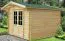 Gartenhaus L6 - 34 mm Blockbohlenhaus, Grundfläche: 7,39 m², Satteldach