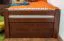 Kinderbett / Jugendbett "Easy Premium Line" K1/2h inkl. 2. Liegeplatz und 2 Abdeckblenden, 90 x 200 cm Buche Vollholz massiv dunkelbraun lackiert