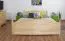 Jugendbett Kiefer massiv Vollholz natur 81, inkl. Lattenrost - 160 x 200 cm (B x L)