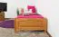 Kinderbett / Jugendbett Kiefer massiv Vollholz Erlefarben 80, inkl. Lattenrost - 80 x 200 cm (B x L)