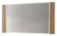Spiegel Slatina 41, Farbe: Eiche / Schwarz - Abmessungen: 62 x 120 x 4 cm (H x B x T)