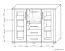 Vitrine Aitape 43, Farbe: Sonoma Eiche dunkel / Sonoma Eiche hell - Abmessungen: 105 x 135 x 40 cm (H x B x T)