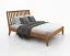 Schlafzimmer - Set G Engordany | 5-teilig | Farbe: Eiche Rustikal | Buche Vollholz massiv | lackiert | 2 Nachtkommode | 1 Doppelbett | 1 Kommode | 1 Kleiderschrank